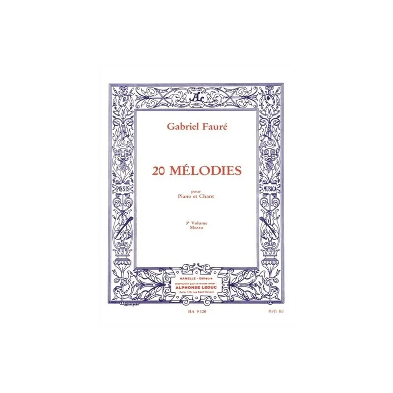 20 Mélodies - Mezzo - Vol. 3