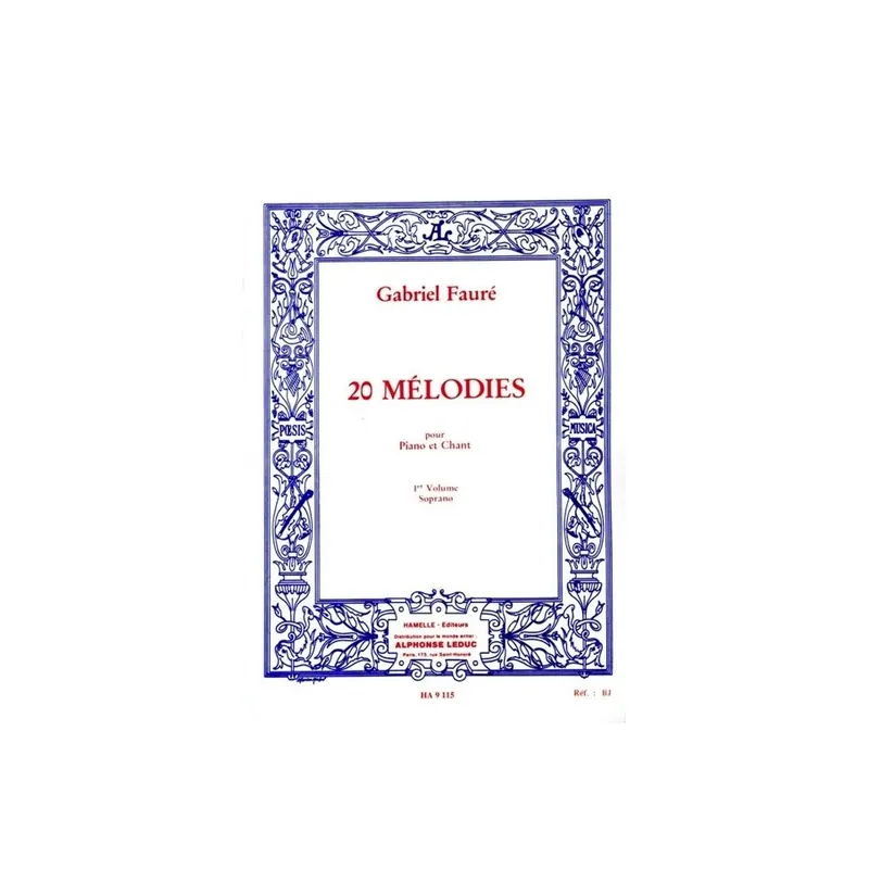 20 Mélodies - Soprano - Vol. 1