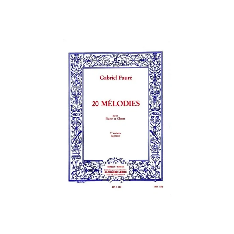 20 Mélodies - Soprano - Vol. 2