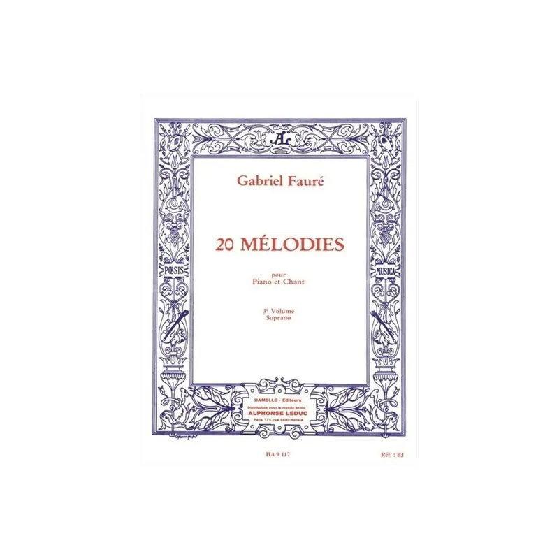 20 Mélodies - Soprano - Vol. 3