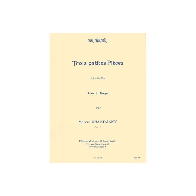 3 Petites Pièces Opus 7