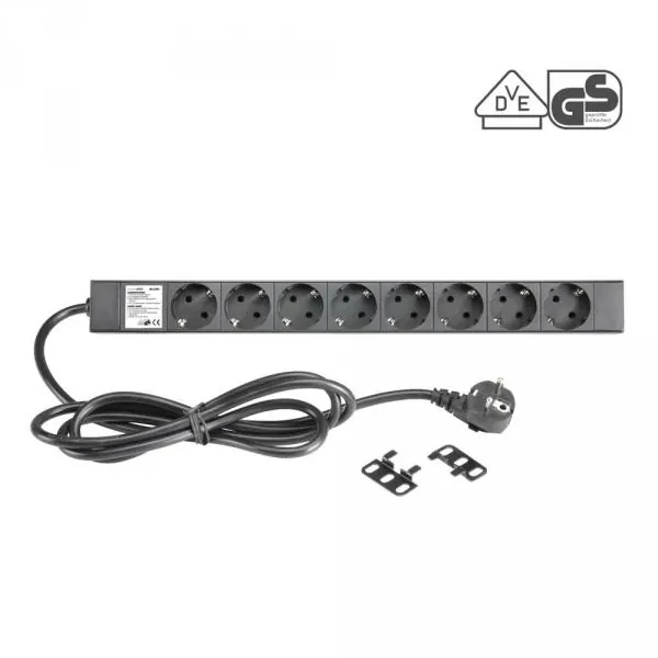 Adam hall 87471 MULTIPRISE EN RACK 8 POINTS