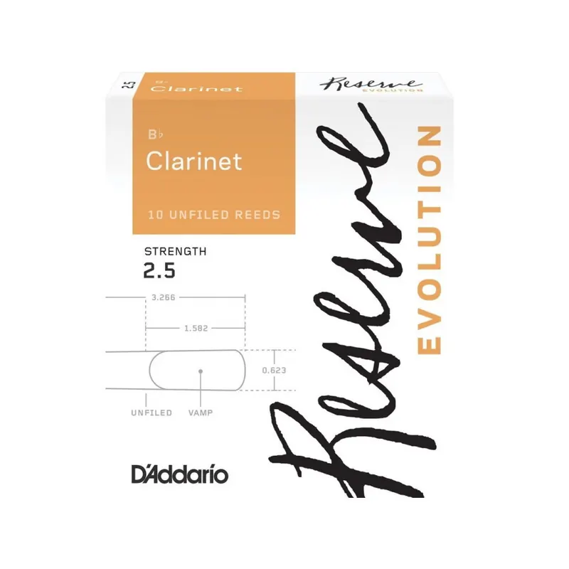 Anches Clarinette Sib Reserve Evolution - D'Addario