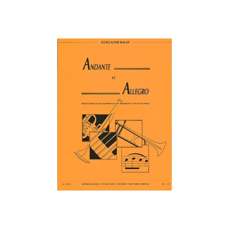 Andante et Allegro pour cornet en Sib