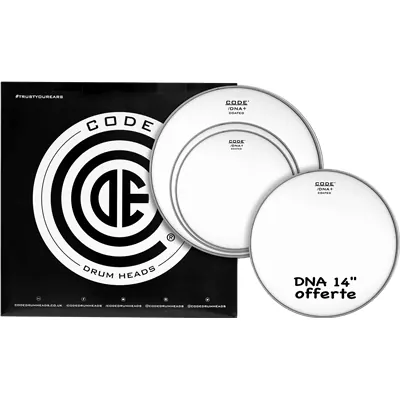Code Drumheads Pack de Peaux dna coatedstandard cc 14 dna coated