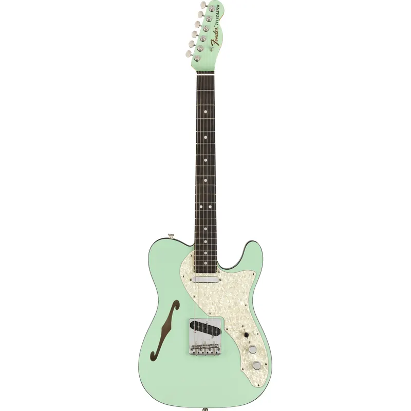 Fender Two-Tone Telecaster thinline LTD - touche ébène Surf green