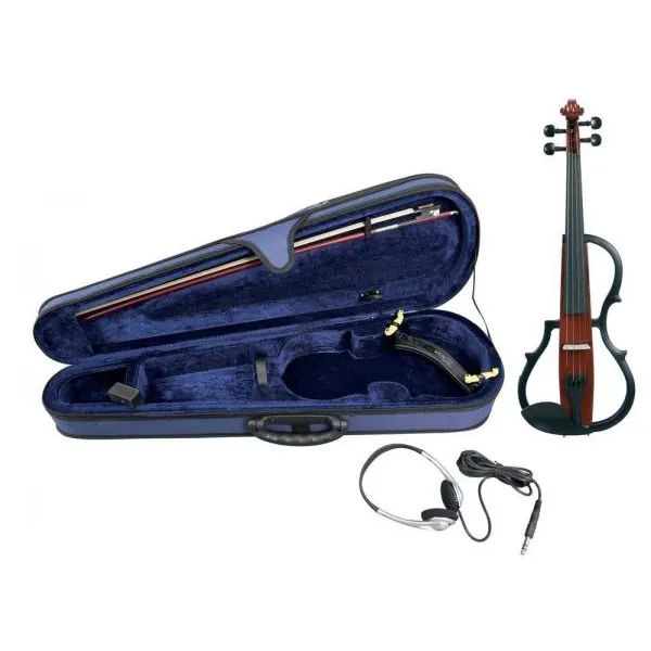 Gewa 401.645 Violon Electrique Laque Brun Rouge