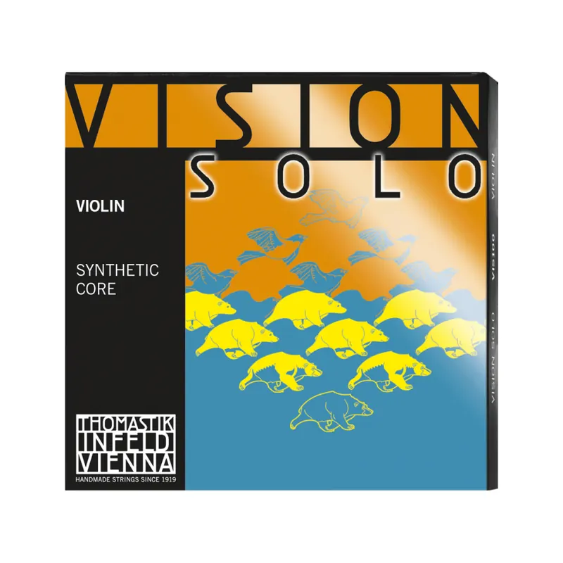 Jeu de 4 cordes avec RE Argent Violon Vision Solo