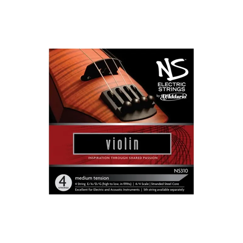 Jeu de 4 cordes Violon NS310 Electric