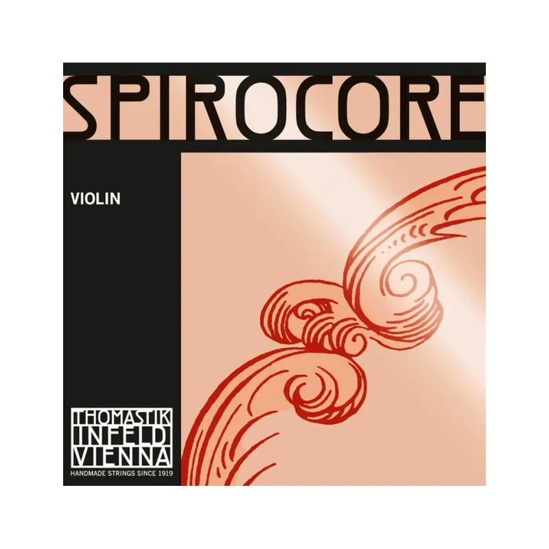 Jeu de 4 cordes Violon Spirocore avec Mi Acier