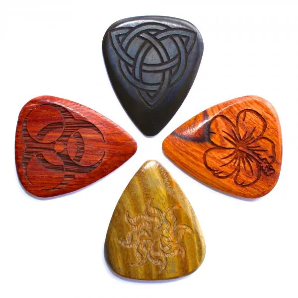 Timber tones Mediators En Bois - Laser PACK DE 4